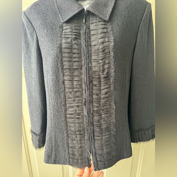 ST. John Women’s Jacket With Zipper Size 10 - Picture 9 of 15